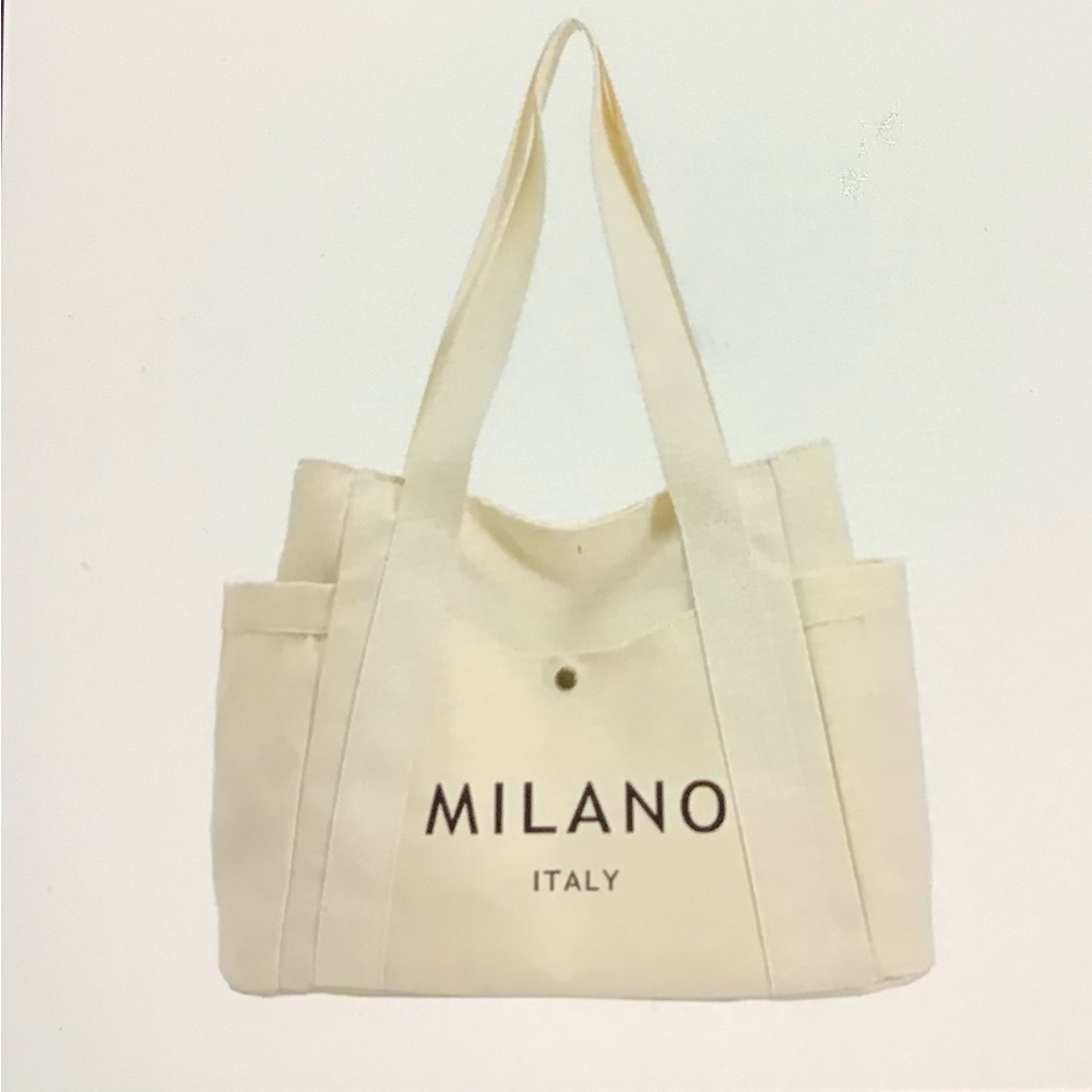 Milano Italy Cream Tote Bag